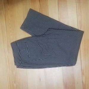 Talbots Signature Women’s Black and White Polka Dot Dress Pants Size 2
